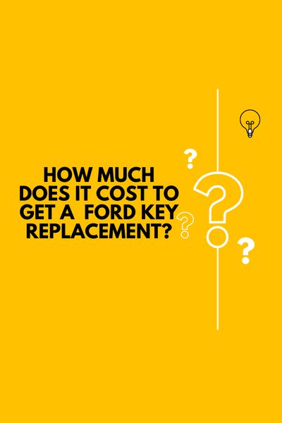 Question: How much does it cost to replace a lost for key