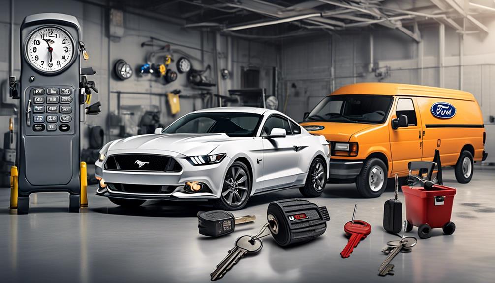 detailed ford mustang key replacement process