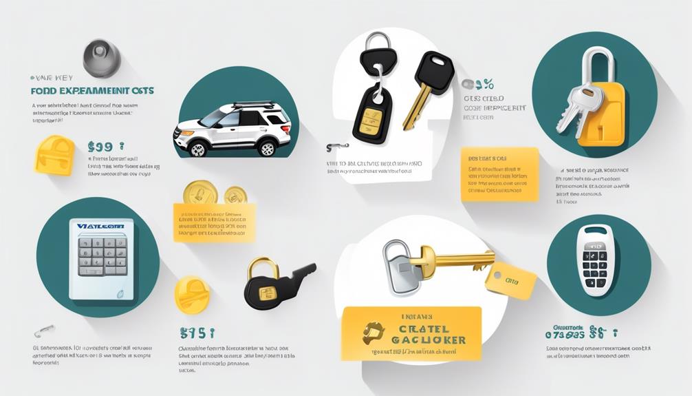 ford explorer key replacement cost