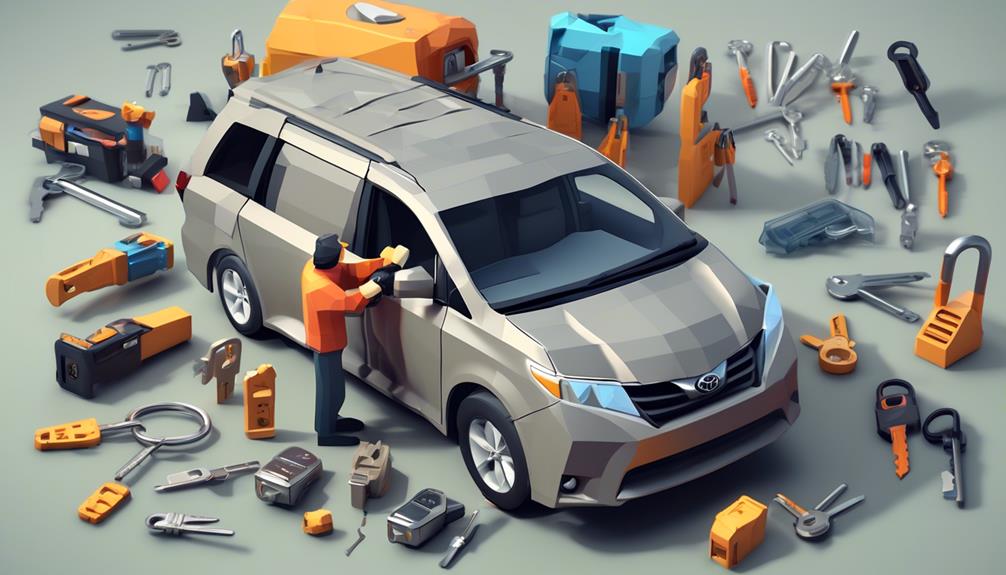 toyota sienna locksmith services