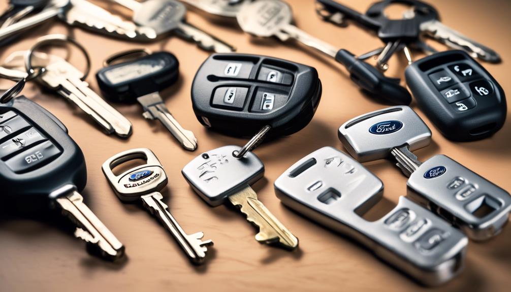 varieties of ford explorer keys