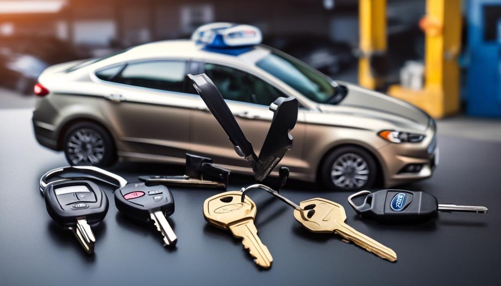 varieties of ford fusion keys