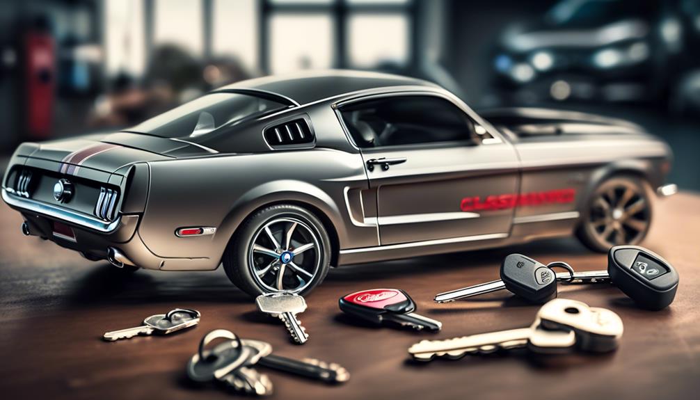 varieties of ford mustang keys