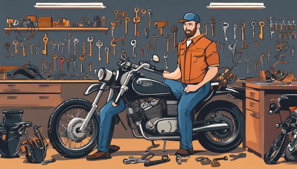 motorcycle key replacement process