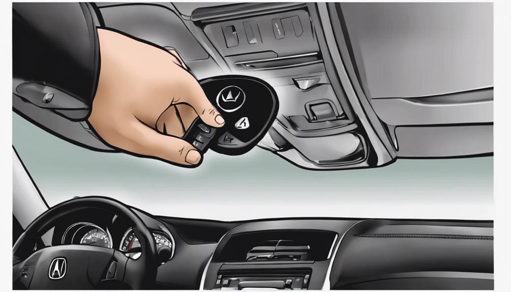 acura rl keyless entry