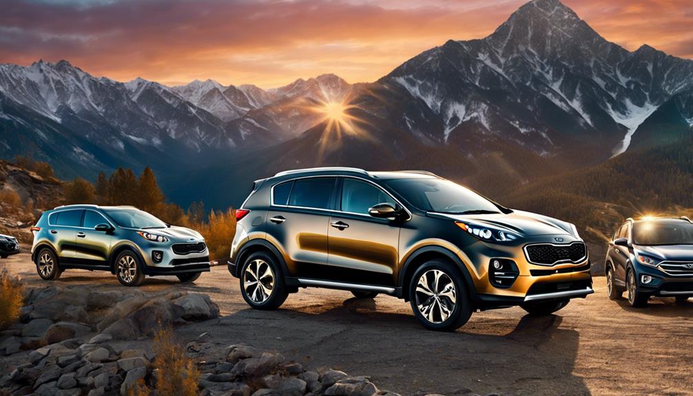 kia sportage suv comparison