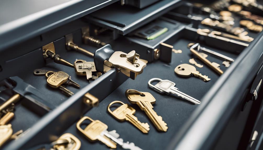 secure lock types for cabinets