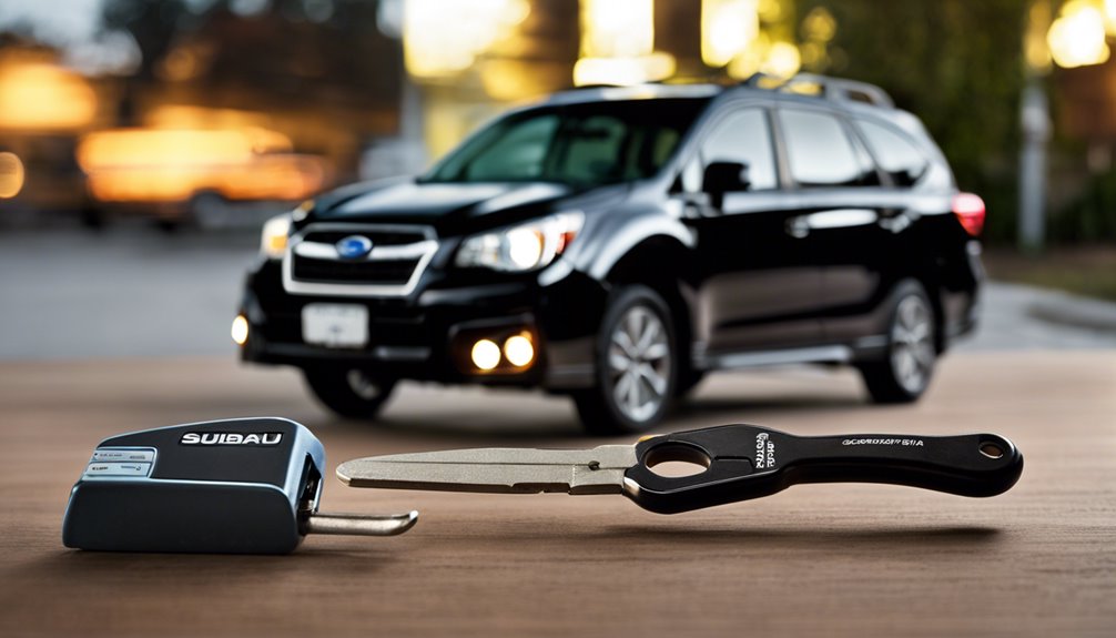 subaru car key replacement cost