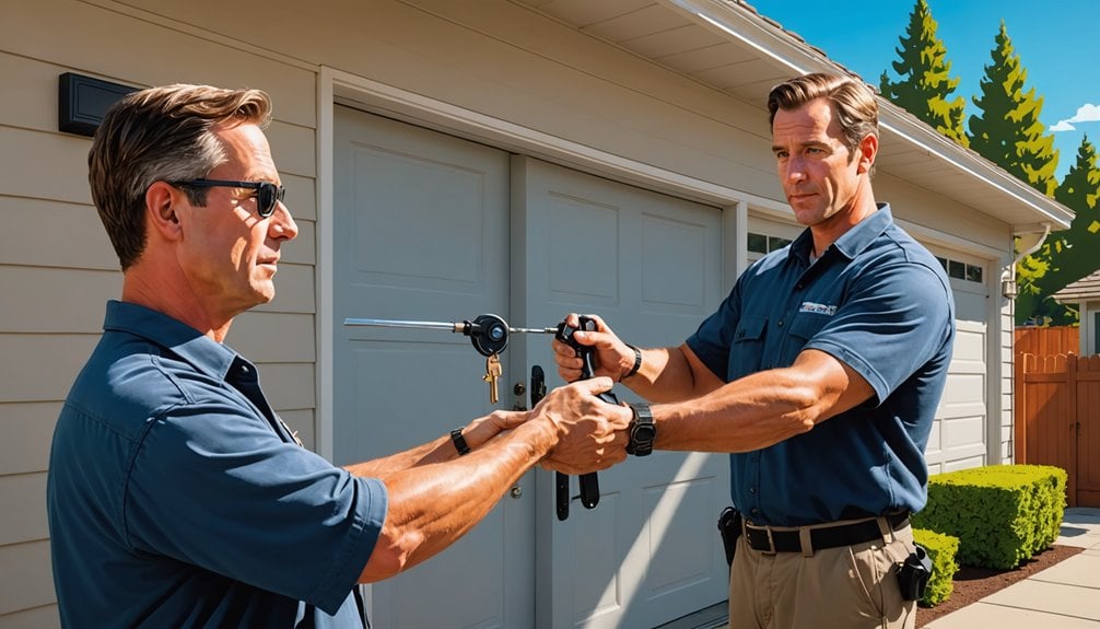 garage door lock solutions